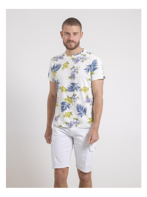 T-shirt girocollo puro cotone a motivi NULIBIS - Kiabi