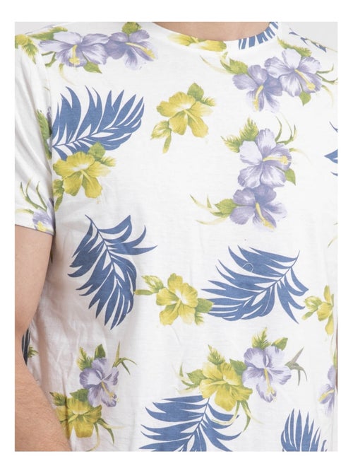 T-shirt girocollo puro cotone a motivi NULIBIS - Kiabi