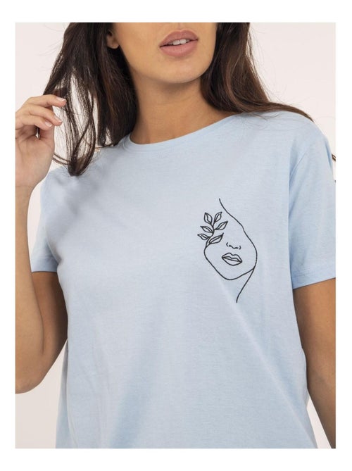T-shirt girocollo puro cotone FABIANA - Kiabi T-shirt girocollo puro cotone FABIANA - Kiabi