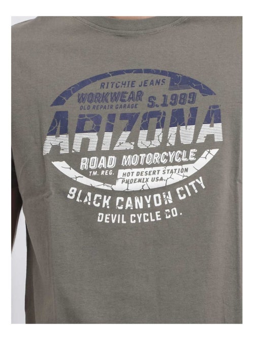 T-shirt girocollo puro cotone JACRAIG - Kiabi