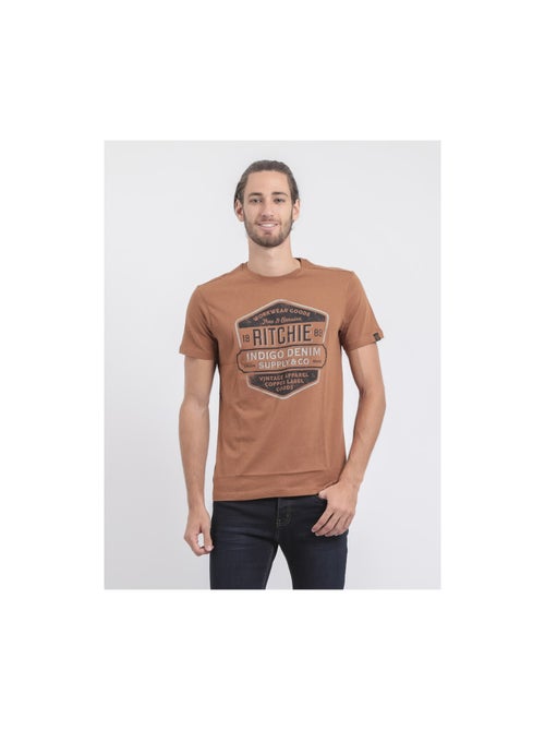 T-shirt girocollo puro cotone JAGNY - Kiabi