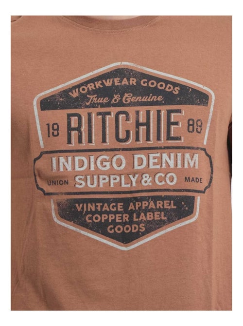 T-shirt girocollo puro cotone JAGNY - Kiabi