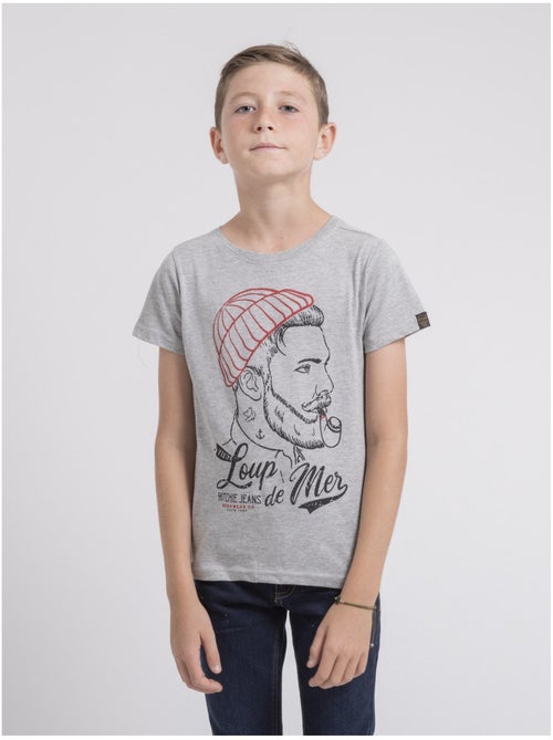 T-shirt girocollo puro cotone JOUANCY-J - Kiabi