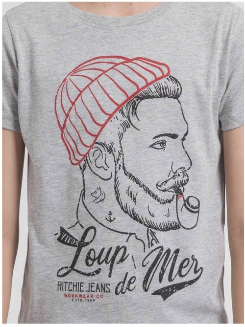 T-shirt girocollo puro cotone JOUANCY-J - Kiabi