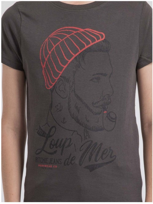 T-shirt girocollo puro cotone JOUANCY-J - Kiabi