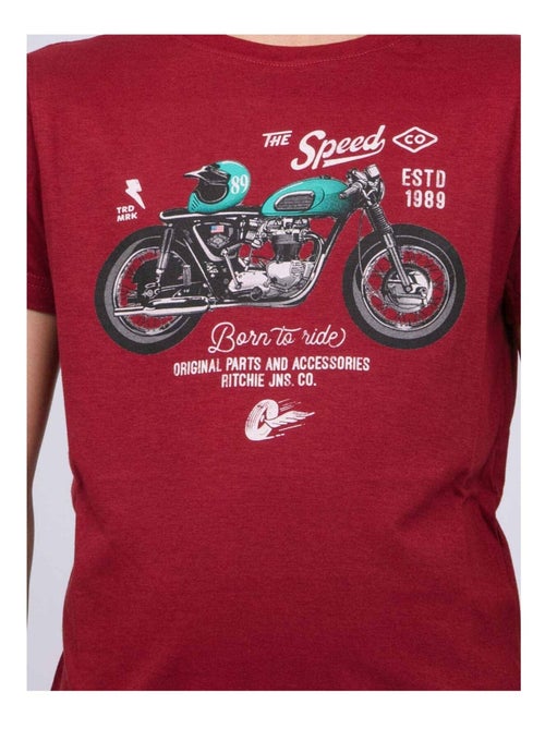 T-shirt girocollo puro cotone JOUMEA-J - Kiabi