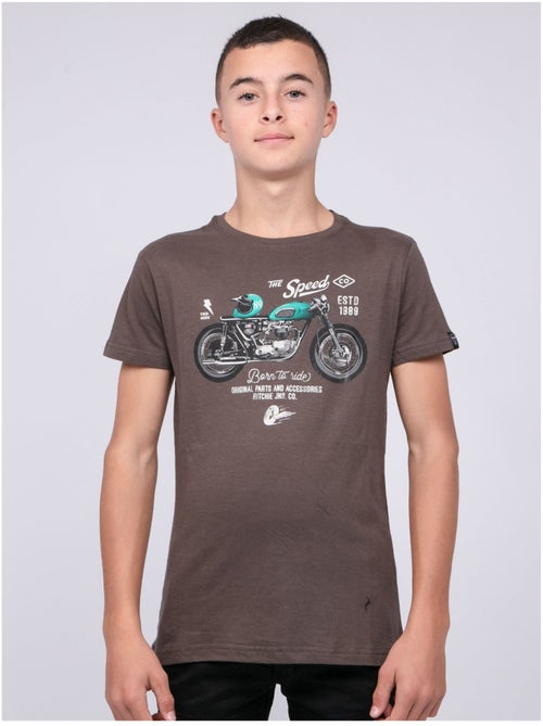 T-shirt girocollo puro cotone JOUMEA-J - Kiabi