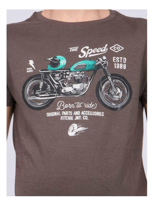 T-shirt girocollo puro cotone JOUMEA-J - Kiabi