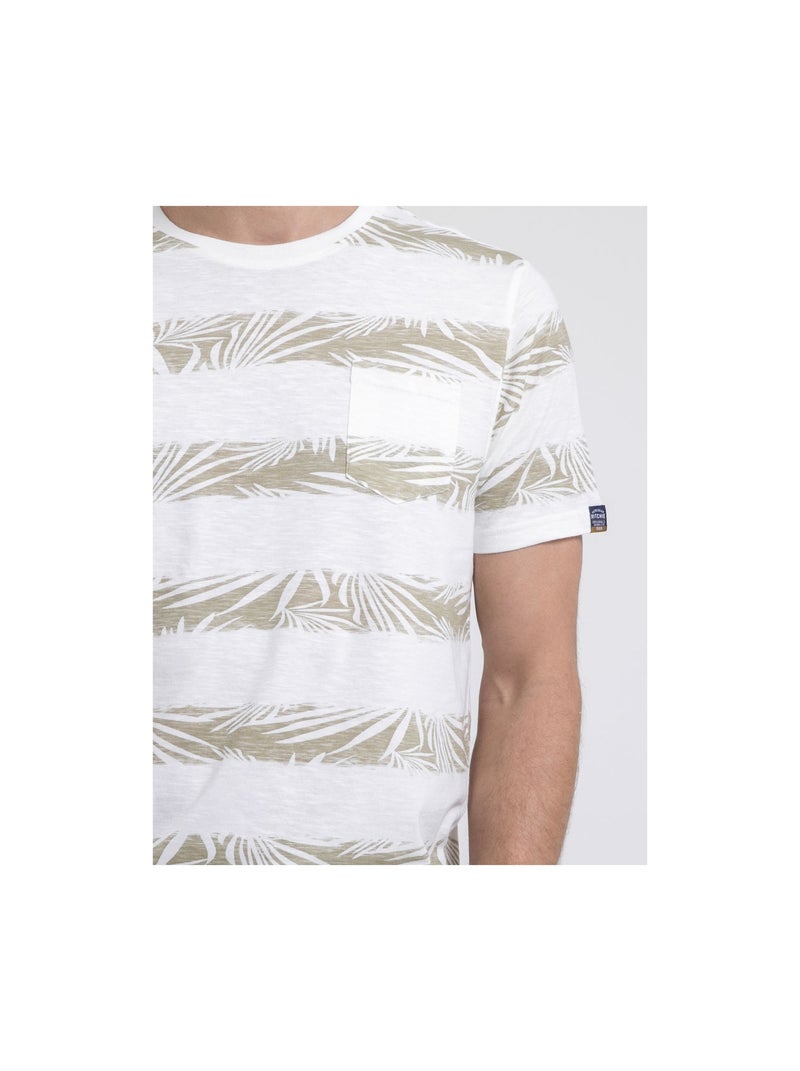 T-shirt girocollo puro cotone NADILAND Ecru - Kiabi