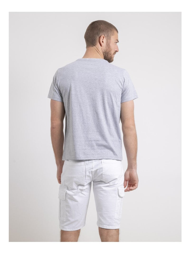 T-shirt girocollo puro cotone NEROMAX Grigio - Kiabi