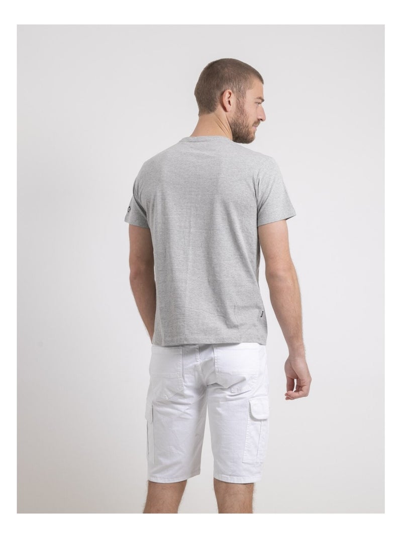 T-shirt girocollo puro cotone NEVENOU Grigio - Kiabi