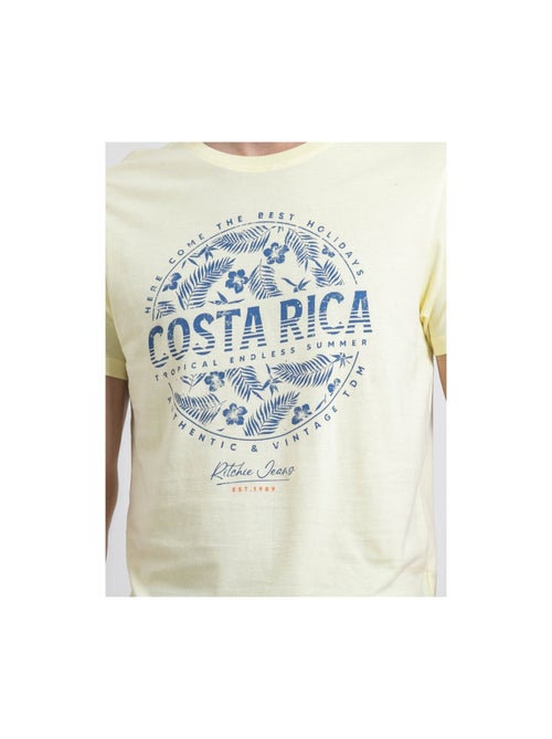 T-shirt girocollo puro cotone NEVOLTA - Kiabi