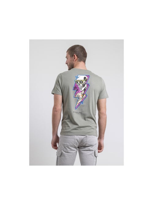 T-shirt girocollo puro cotone NIKISKULL - Kiabi