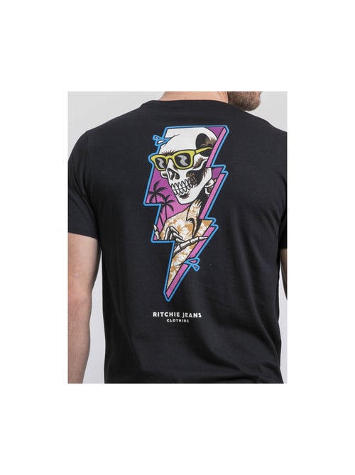 T-shirt girocollo puro cotone NIKISKULL - Kiabi