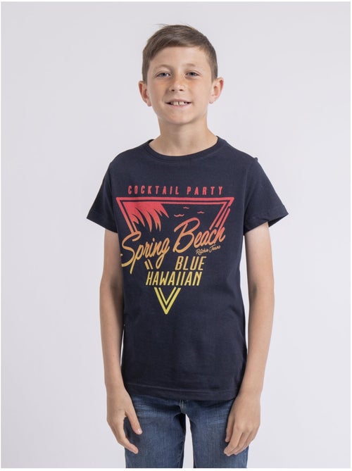 T-shirt girocollo puro cotone NOCLARK-J - Kiabi