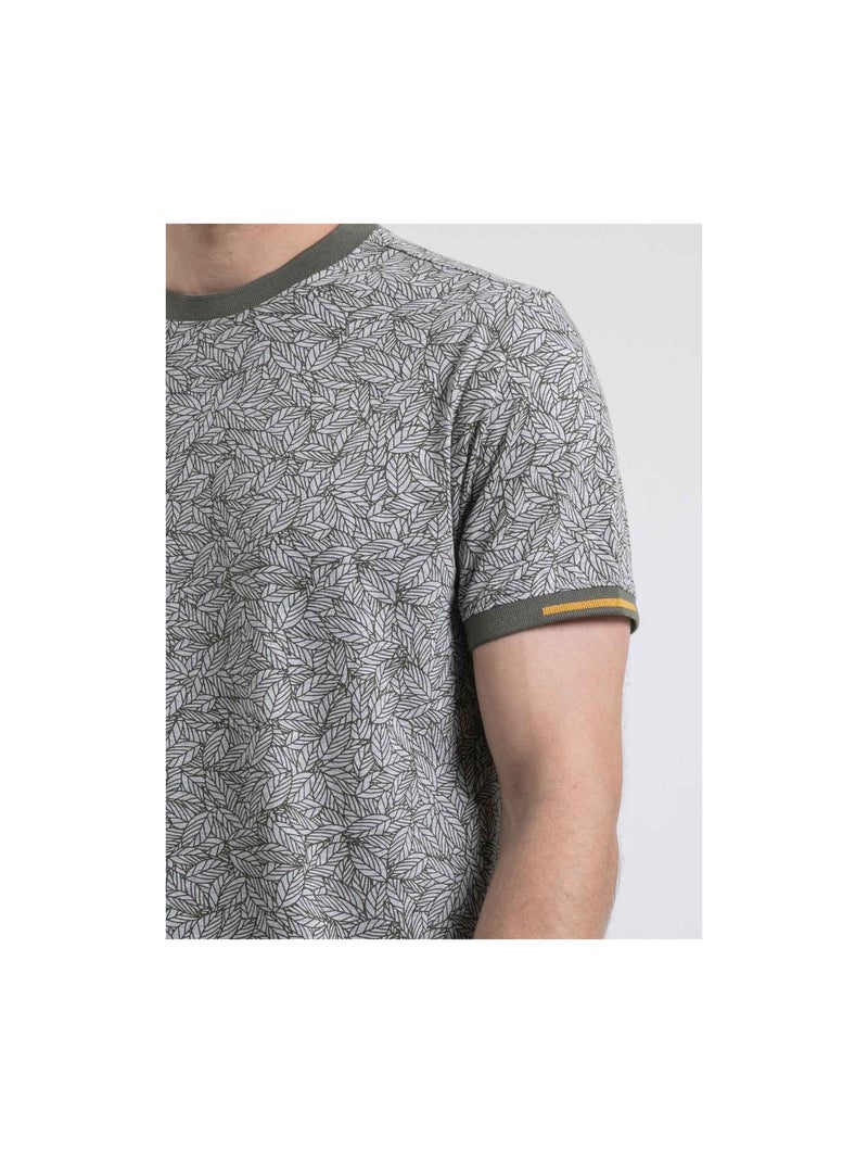 T-shirt girocollo puro cotone NOYUKI Cachi - Kiabi