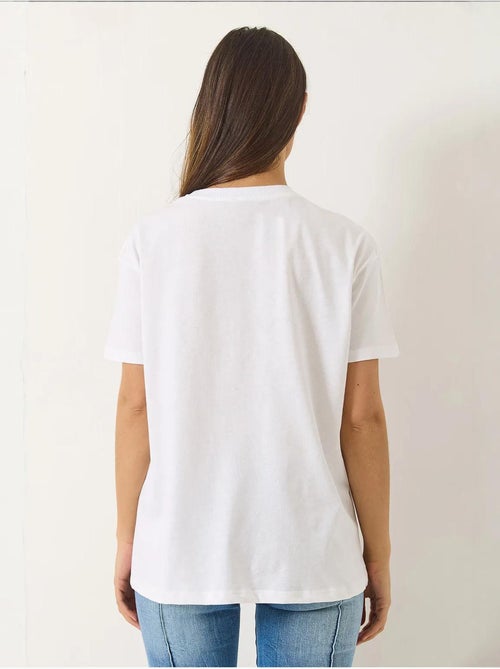 T-shirt girocollo ricamata lucci - Kiabi T-shirt girocollo ricamata lucci - Kiabi