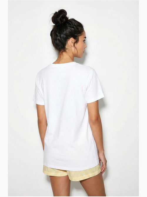 T-shirt girocollo ricamata lucci - Kiabi T-shirt girocollo ricamata lucci - Kiabi