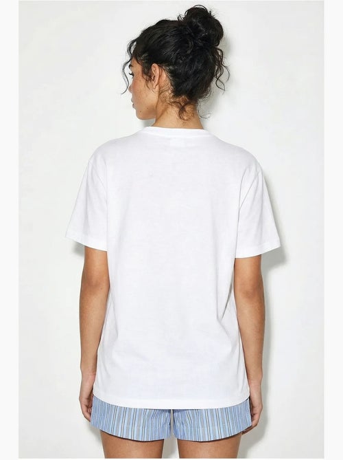 T-shirt girocollo ricamata lucci - Kiabi T-shirt girocollo ricamata lucci - Kiabi
