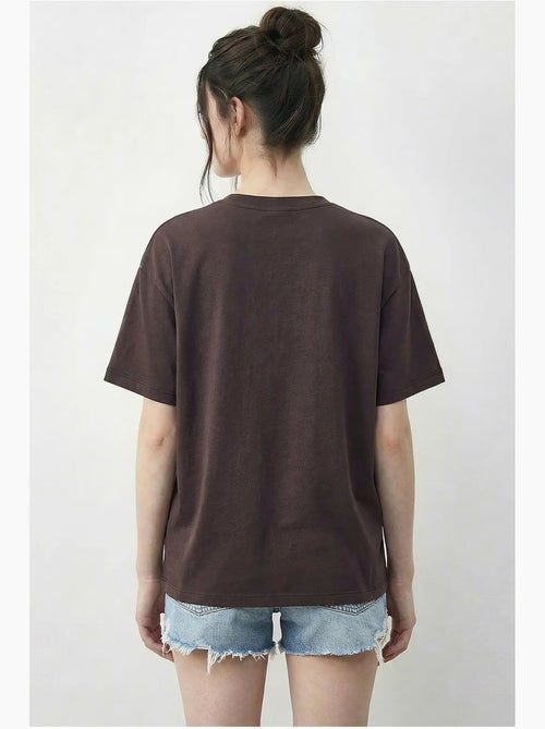 T-shirt girocollo ricamata lucci - Kiabi