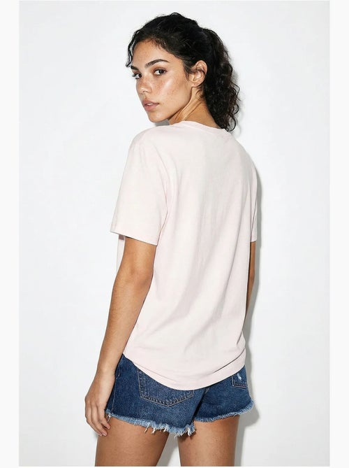 T-shirt girocollo ricamata lucci - Kiabi T-shirt girocollo ricamata lucci - Kiabi