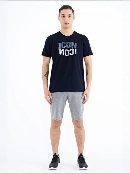 T-shirt girocollo stampata con patch tommy - Kiabi