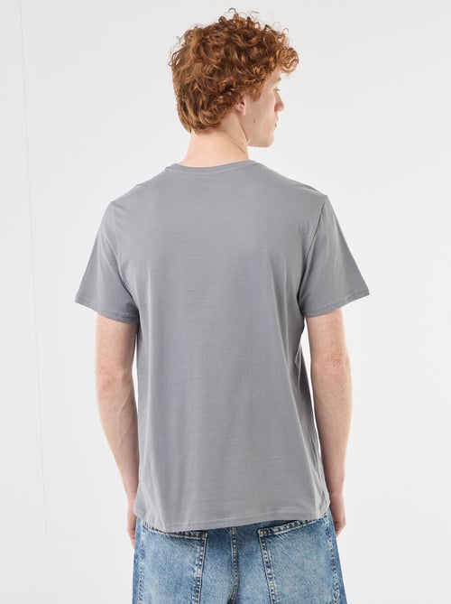 T-shirt girocollo stampato in cotone - Kiabi