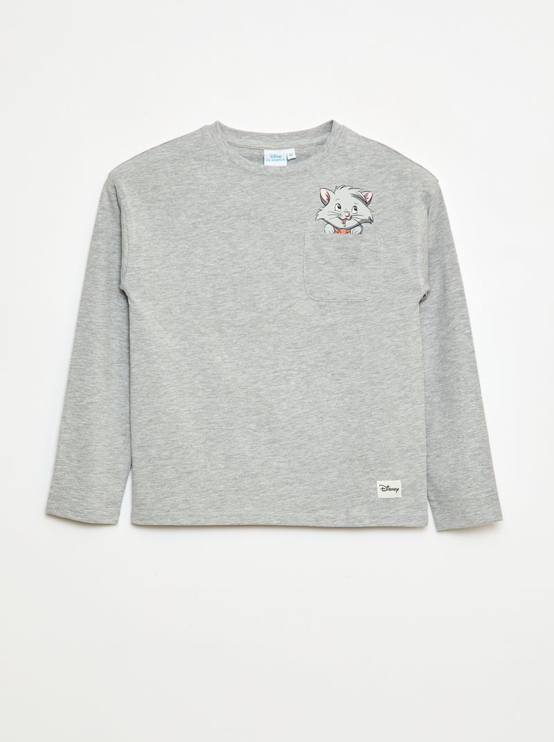 T-shirt 'Gli Aristogatti' 'Disney' a maniche lunghe Grigio - Kiabi