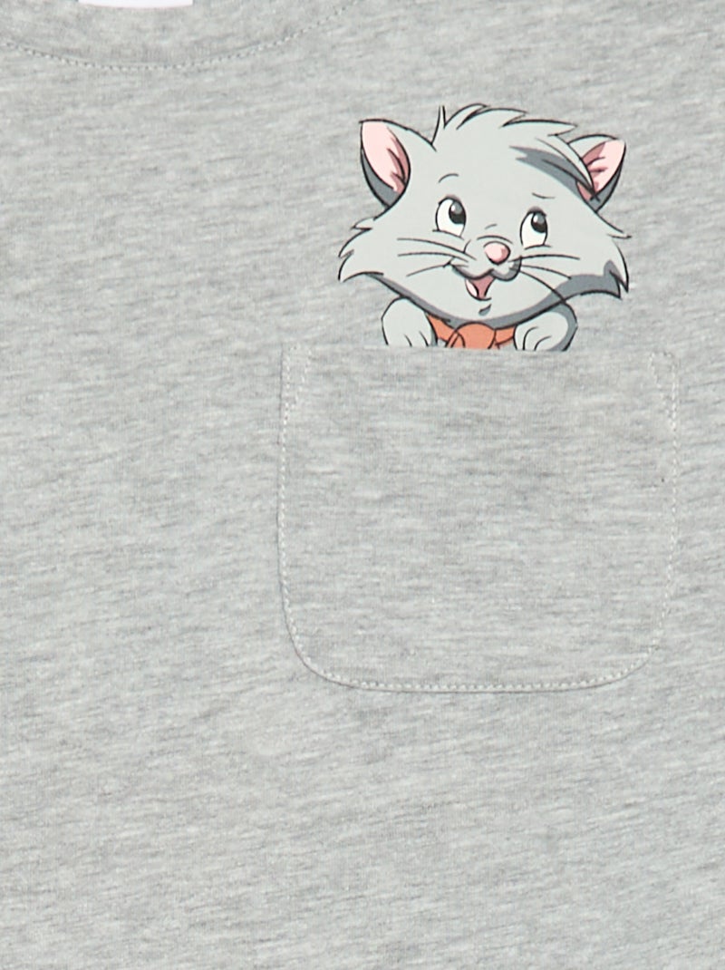 T-shirt 'Gli Aristogatti' 'Disney' a maniche lunghe Grigio - Kiabi
