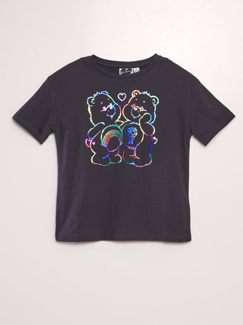 T-shirt 'Gli orsetti del cuore' con maniche corte NERO - Kiabi