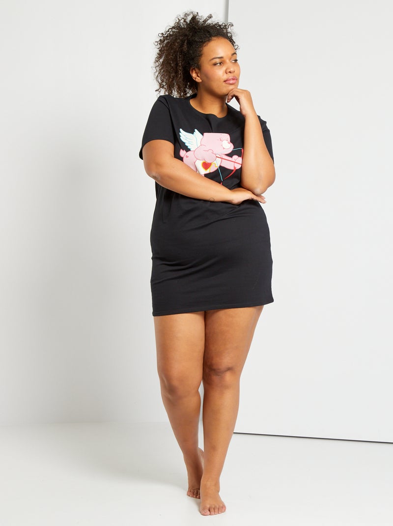 T-shirt 'Gli orsetti del cuore' nero - Kiabi