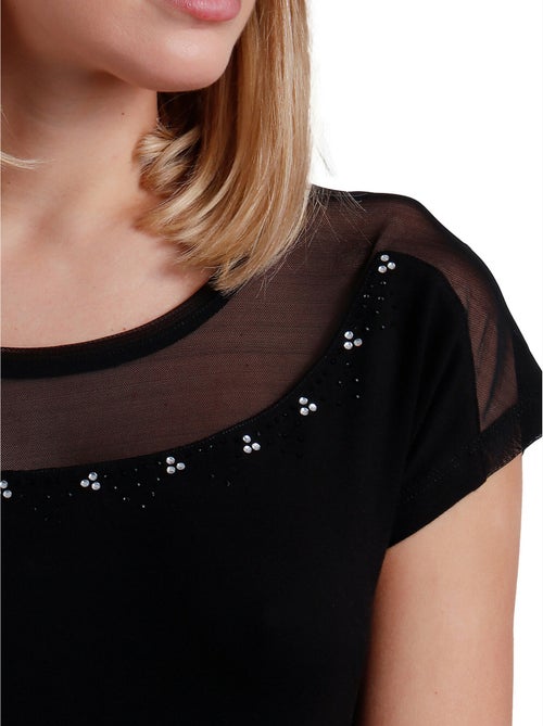 T-shirt glitterata a maniche corte da donna ADMAS - Kiabi T-shirt glitterata a maniche corte da donna ADMAS - Kiabi