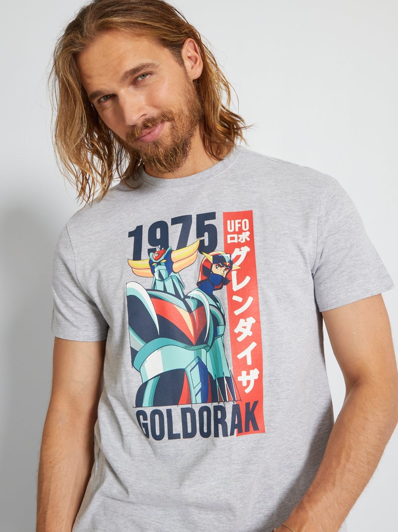 T-shirt 'Goldorak' in maglia jersey GRIGIO - Kiabi