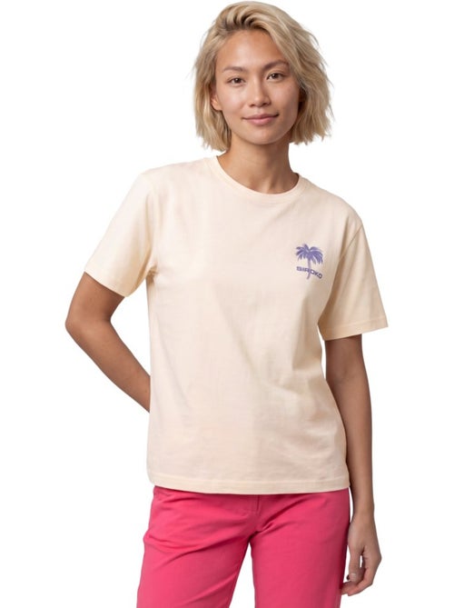 T-shirt gravel cotone maniche corte donna donna chaser-w sand - Kiabi