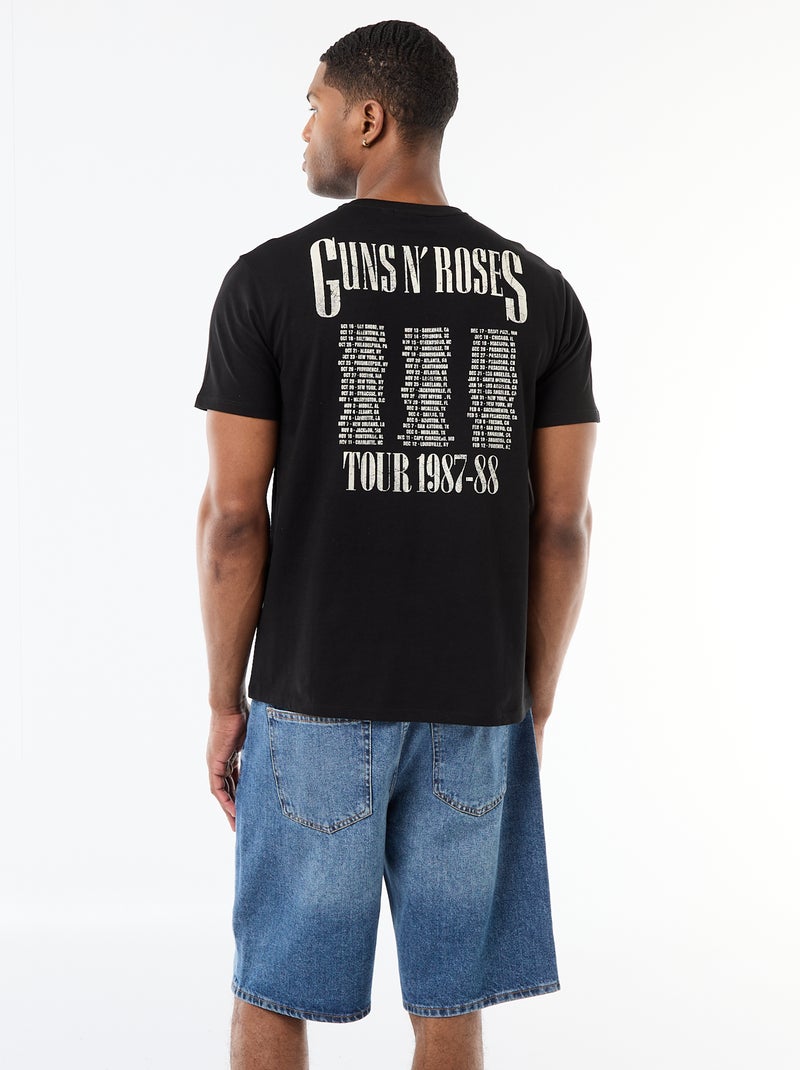 T-shirt 'Guns N' Roses' Nero - Kiabi