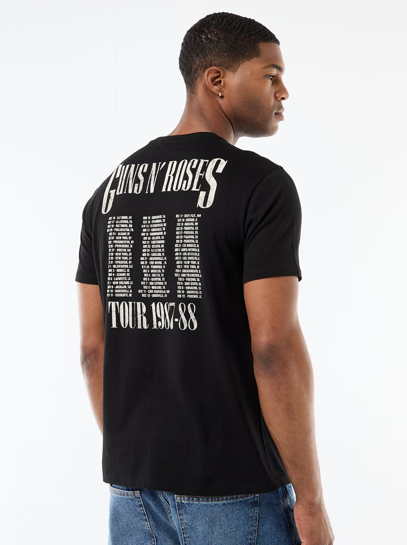 T-shirt 'Guns N' Roses' Nero - Kiabi