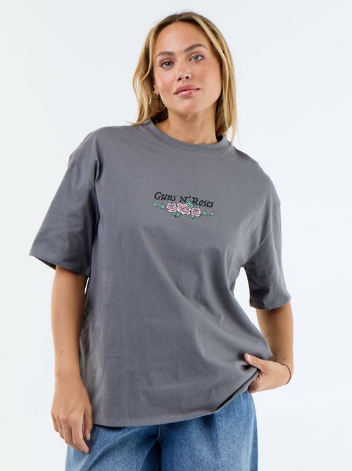 T-shirt 'Guns N\'Roses' a maniche corte stampato fronte/retro - Kiabi