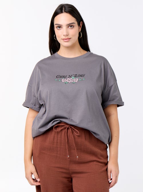 T-shirt 'Guns'n'Roses' a maniche corte - Kiabi