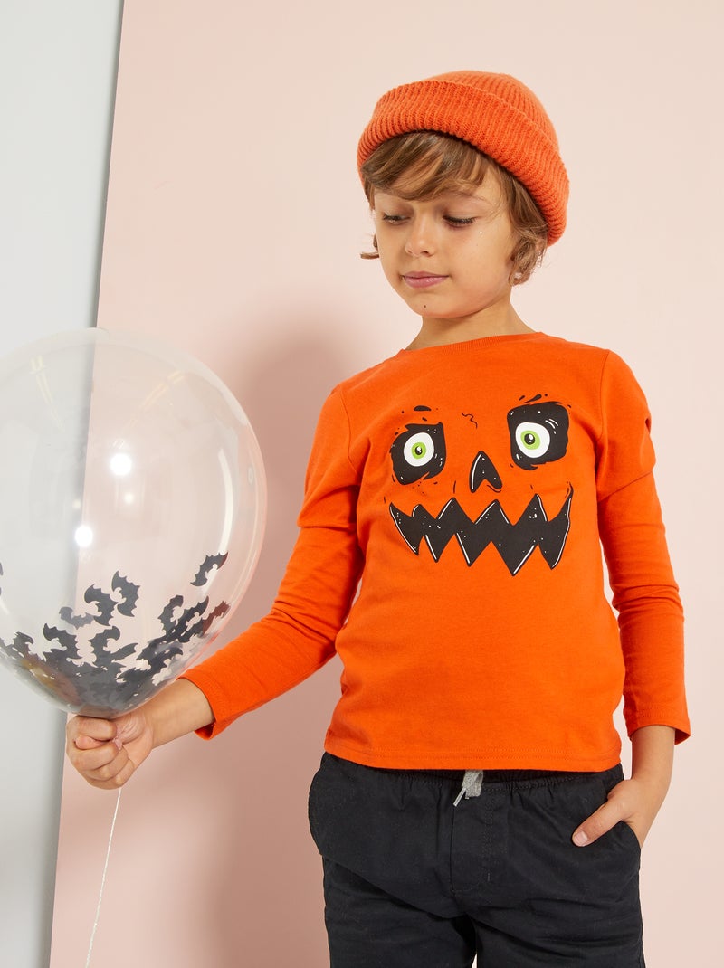 T-shirt 'Halloween' ARANCIONE - Kiabi