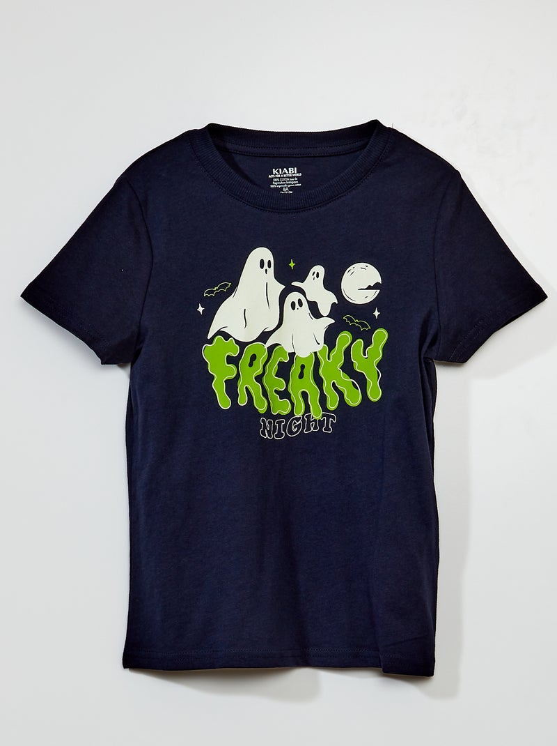 T-shirt 'Halloween' Blu Navy - Kiabi