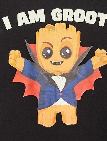 T-shirt Halloween 'Marvel' 'Groot' in cotone