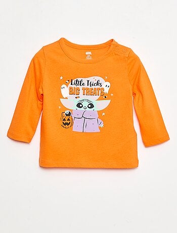 T-shirt Halloween 'Star Wars' 'Grogu' in cotone