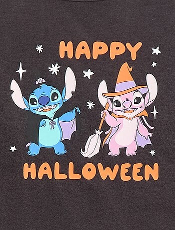 T-shirt Halloween 'Stitch e Angel' 'Disney'
