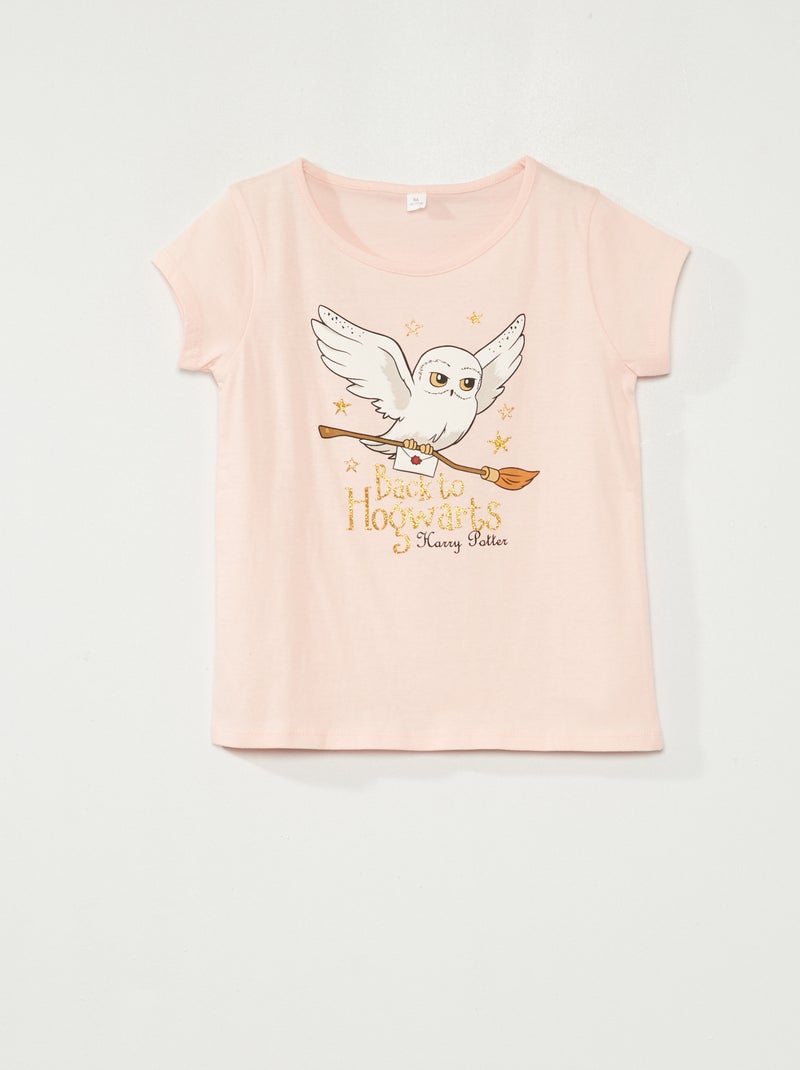 T-shirt 'Harry Potter' 'Edwige' rosa - Kiabi