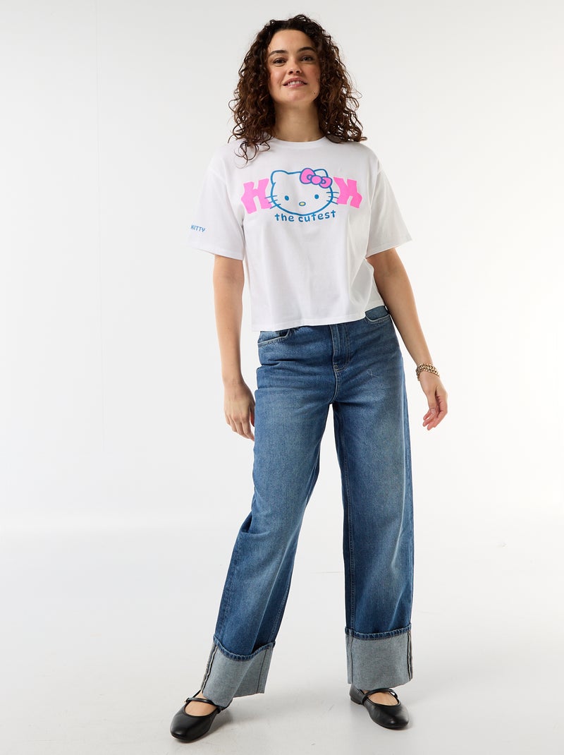 T-shirt 'Hello Kitty' a maniche corte Bianco - Kiabi