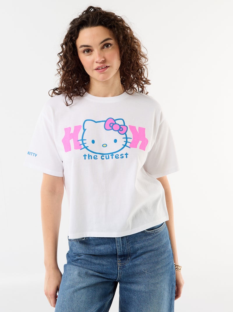 T-shirt 'Hello Kitty' a maniche corte Bianco - Kiabi