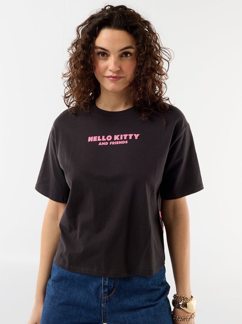 T-shirt 'Hello Kitty' a maniche corte Nero - Kiabi