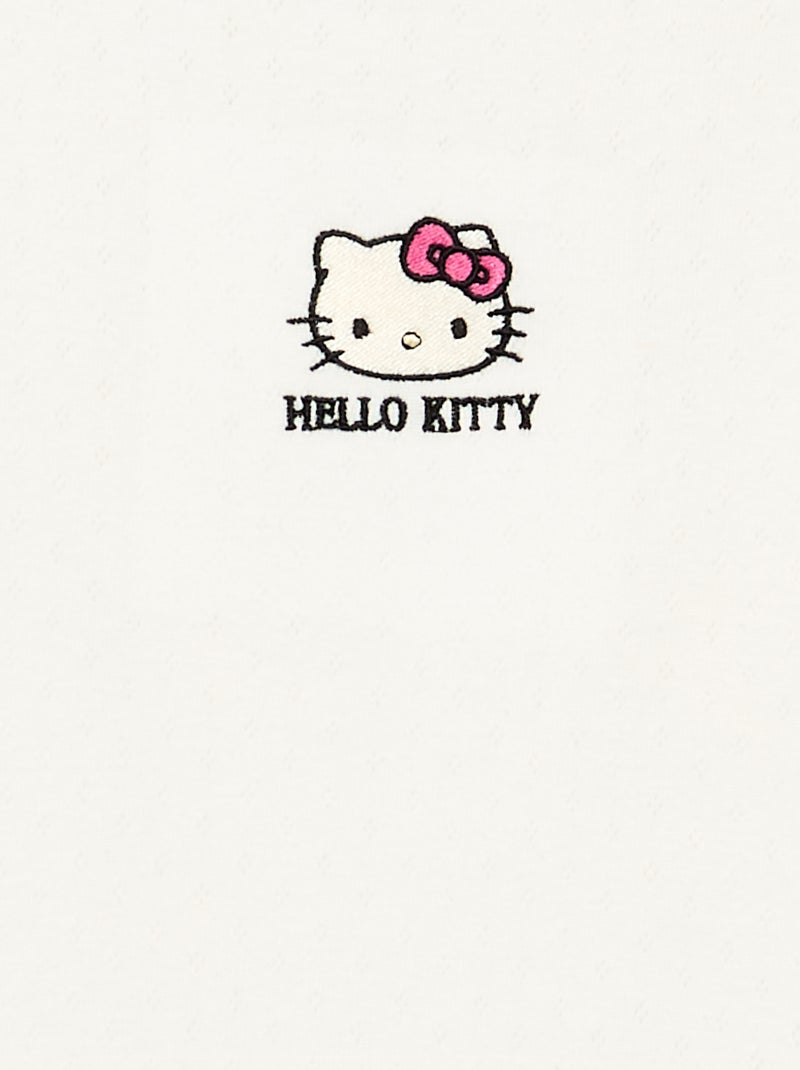 T-shirt "Hello Kitty" a maniche lunghe Bianco - Kiabi
