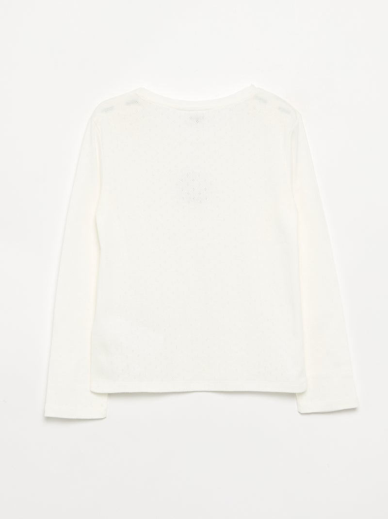 T-shirt "Hello Kitty" a maniche lunghe Bianco - Kiabi