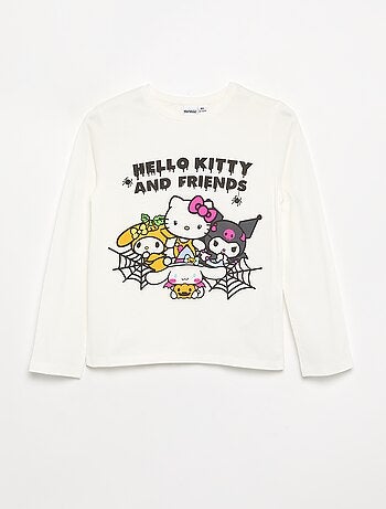T-shirt 'Hello Kitty' 'Halloween' a maniche lunghe